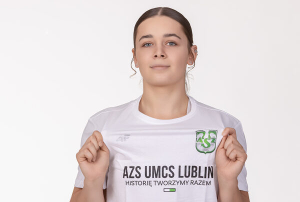 Biała koszulka AZS UMCS LUBLIN HISTORIĘ TWORZYMY RAZEM